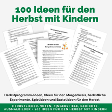 Lade das Bild in den Galerie-Viewer, Herbst-Paket für Kinder (digitaler PDF-Download)
